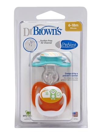 Ortodonický cumlík dr. browns 6-18m 2ks/bal, 