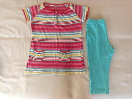 Letné dlhé tričko + legíny veľ. 116, tchibo,116
