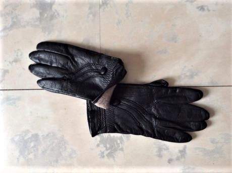 Kožené zateplené rukavice, m