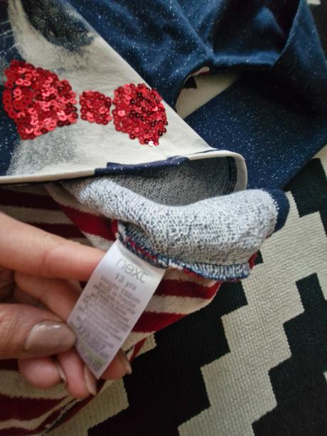 Nadherna nielen vianocka tricko-mikinka v.158, next,158