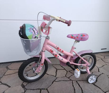 Bicykel 12" kvalitná ťažšia konštrukcia+ prilba, 12