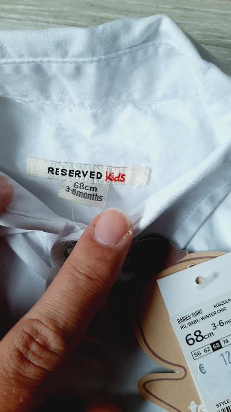 Biela košielka, reserved,68