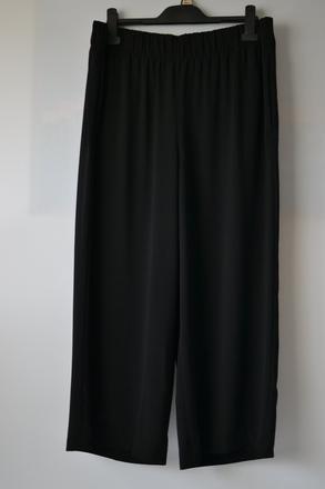 Čierne sukňové nohavice l, h&m,l