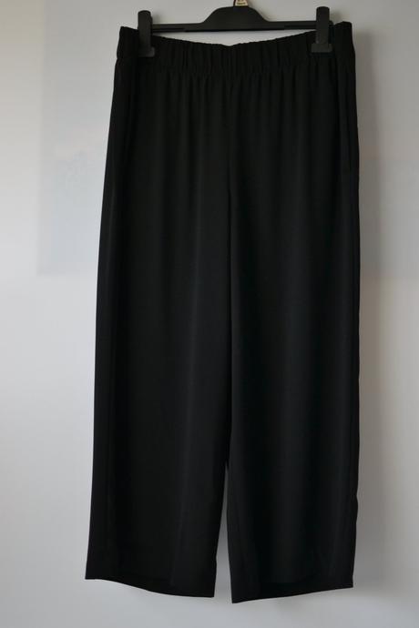 Čierne sukňové nohavice l, h&m,l