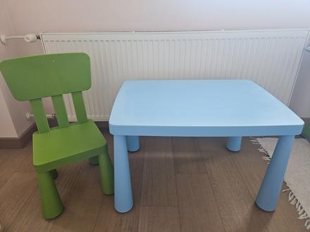 Stol + stolicka ikea mammut,