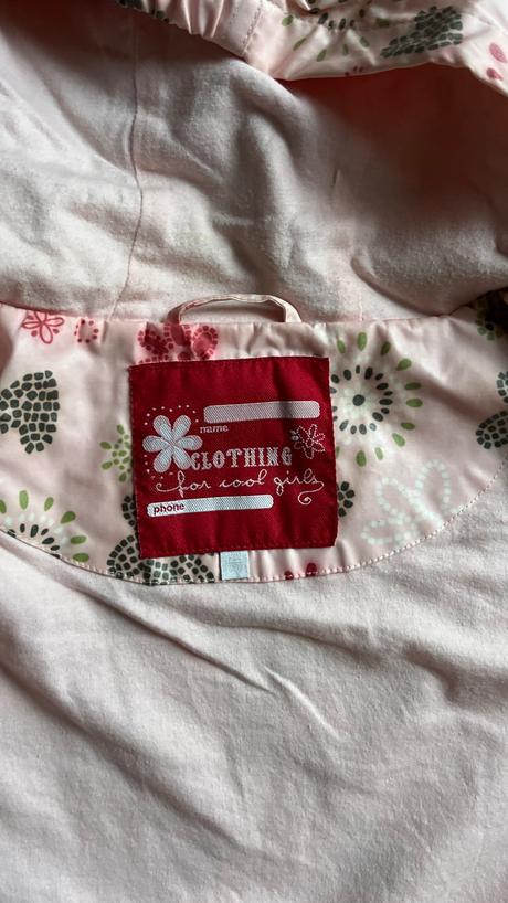 Nepremokavá dievčenská bunda č.140, tcm,140