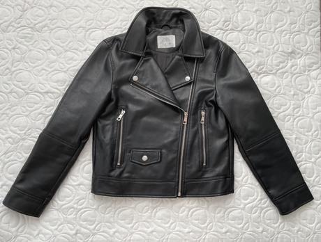 Bunda kožená zara čierna, zara,140