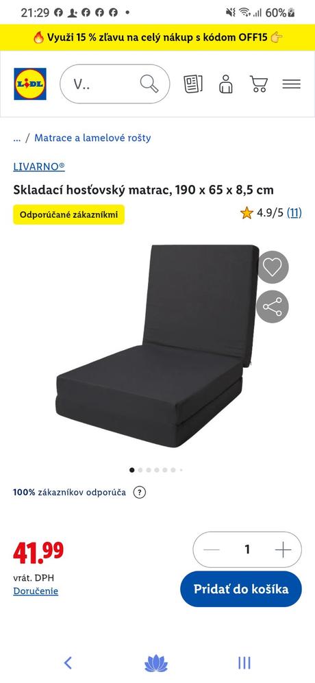 Skladacia posteľ+skladací matrac, šírka (cm): 90,dĺžka (cm): 190