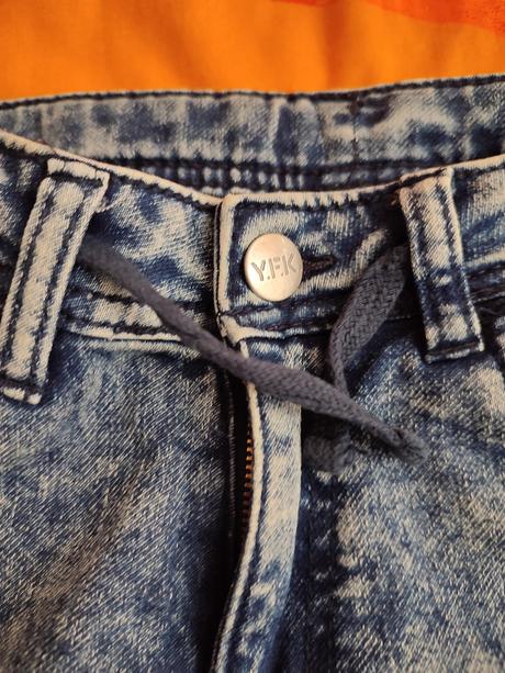 Riflové nohavice 3/4, kik,152