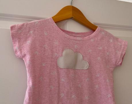 Bledoružové bavlnené šaty, pískacie, 86, 86