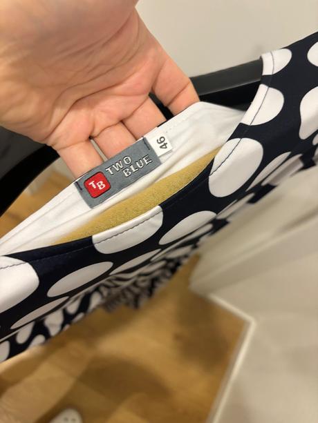 Bodkovane midi saty, xl