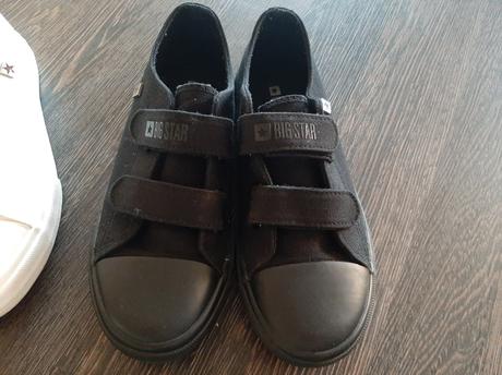 Tenisky big star-biele a čierne, 35