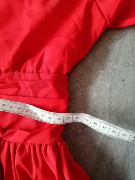 Červené ľahké maxi šaty lindex vm, lindex,m