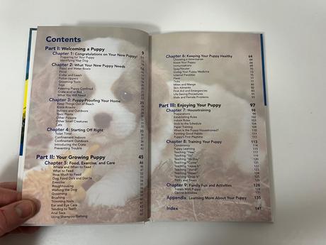 Puppy care and training,