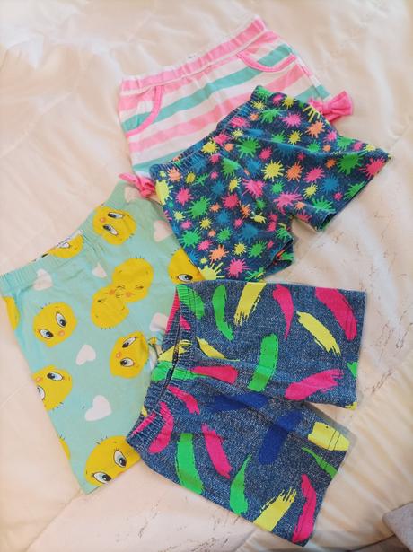 5x dievčenské kraťasy 98/104, 104