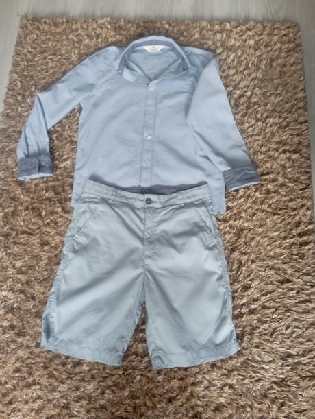 Komplet hm košeľa+kraťasy, h&m,158
