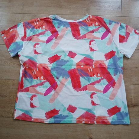 Farebné letné tričko stradivarius, stradivarius,l
