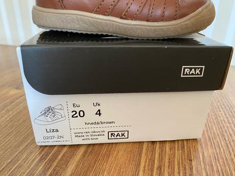 Hnedé topánky rak, rak,20