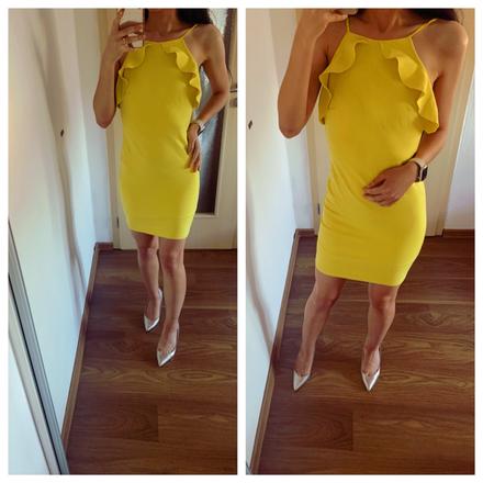 Zara zlte saty, zara,xs