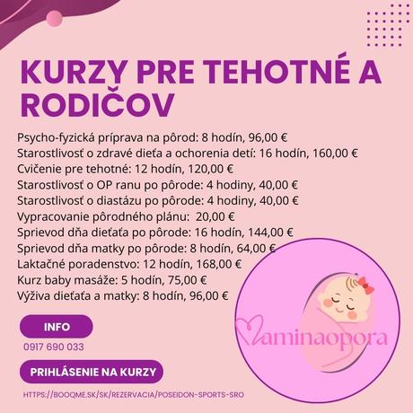 Kurzy pre budúcich rodičov, odborne, 