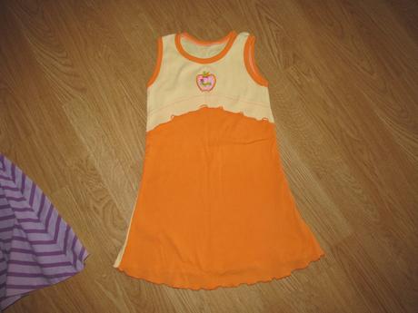 Žlto-oranžové šaty v.116, 116