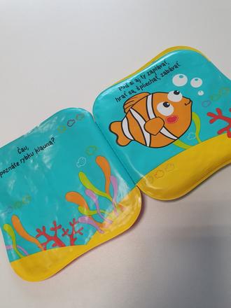 Gumená knižka-  hurá do vody, rybka klaun, 