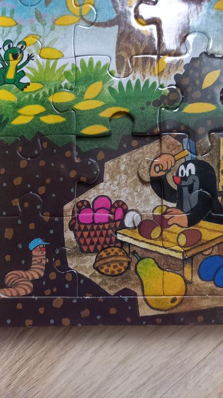 Puzzle kniha krtko v nemcine,