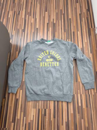 Sivá mikina benetton 164/170, benetton,164 / 170