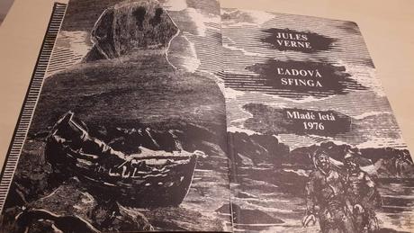 Krásna stará kniha ľadová sfinga jules verne,