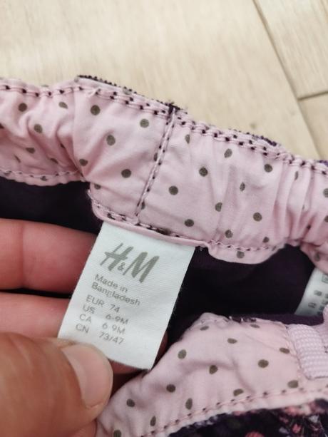 Zateplené nohavice h&m, h&m,74