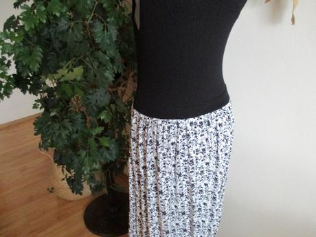 Šaty čierno biele,skôr pre vysoké žienky, bonprix,m