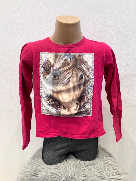 Dievčenské tričko s koníkom (128-134), 128