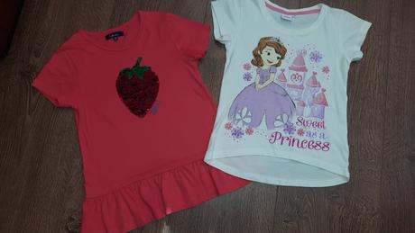 Tričko disney + tunika "jahoda" v.116/122, disney,116