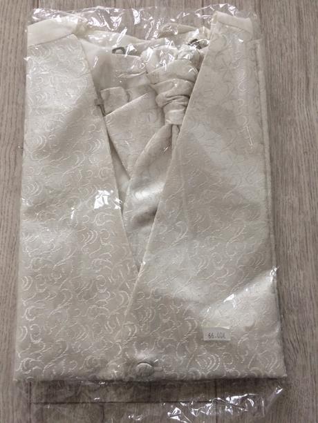 Svadobná vestička s kravatou, m