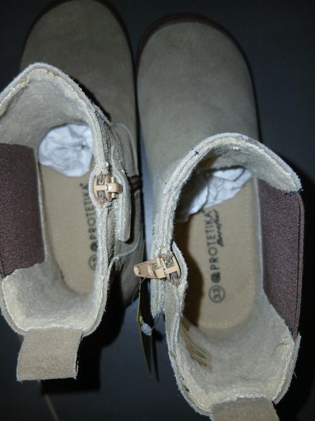 Jarné kotničky celokožené barefoot, protetika,33