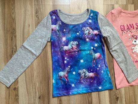 Tricko s jednorozcom+zadarmo ruzove tricko, bonprix,122