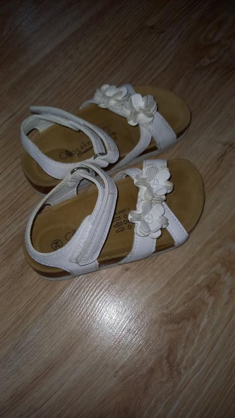 Biele sandále 24, cupcake,24