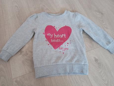 Mikina so srdiečkom, takko,98