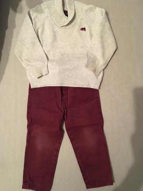 Pulover, nohavice, denim co,80