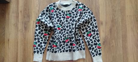 Sveter leopard čerešňa j-clair, m