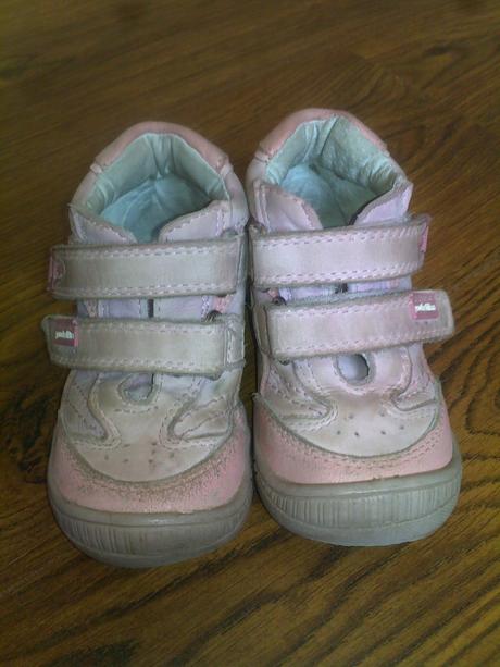 Kožené topánočky na suchý zips, protetika,22