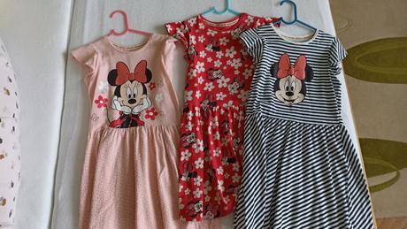 3x letné šaty s minnie, c&a,122