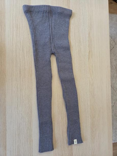 Merino rebrované nohavice grey 110/116, 110