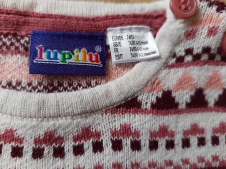 Teplé pletené satôčky 74/80 + topánočky zadarmo, lupilu,74