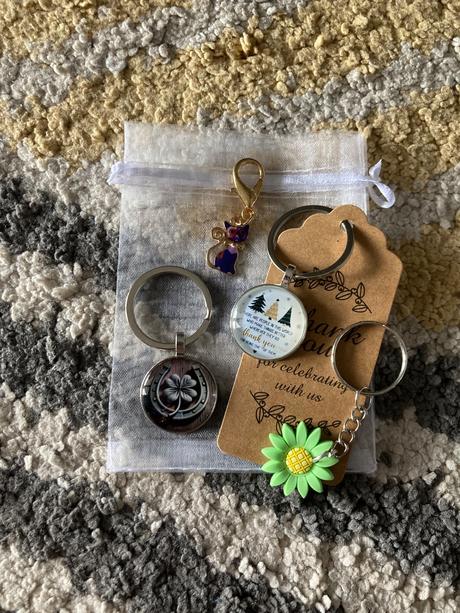 Prívesky na kľúče 4ks, 