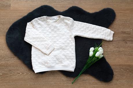 Biela mikinka so srdiečkami, pepco,116