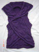 Pletená dámska vesta, s