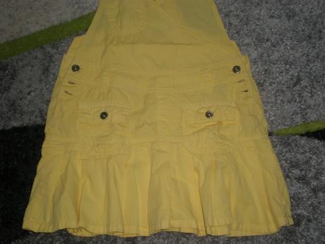 Žltá sukňa na traky, xs