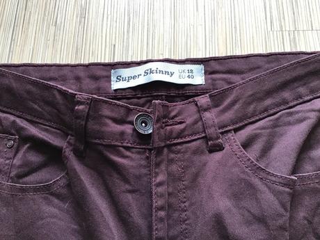 Nohavice skinny s dranym efektom /4n, new look,38 / 40