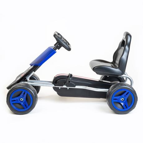 Detská šliapacia motokára go-kart modra,